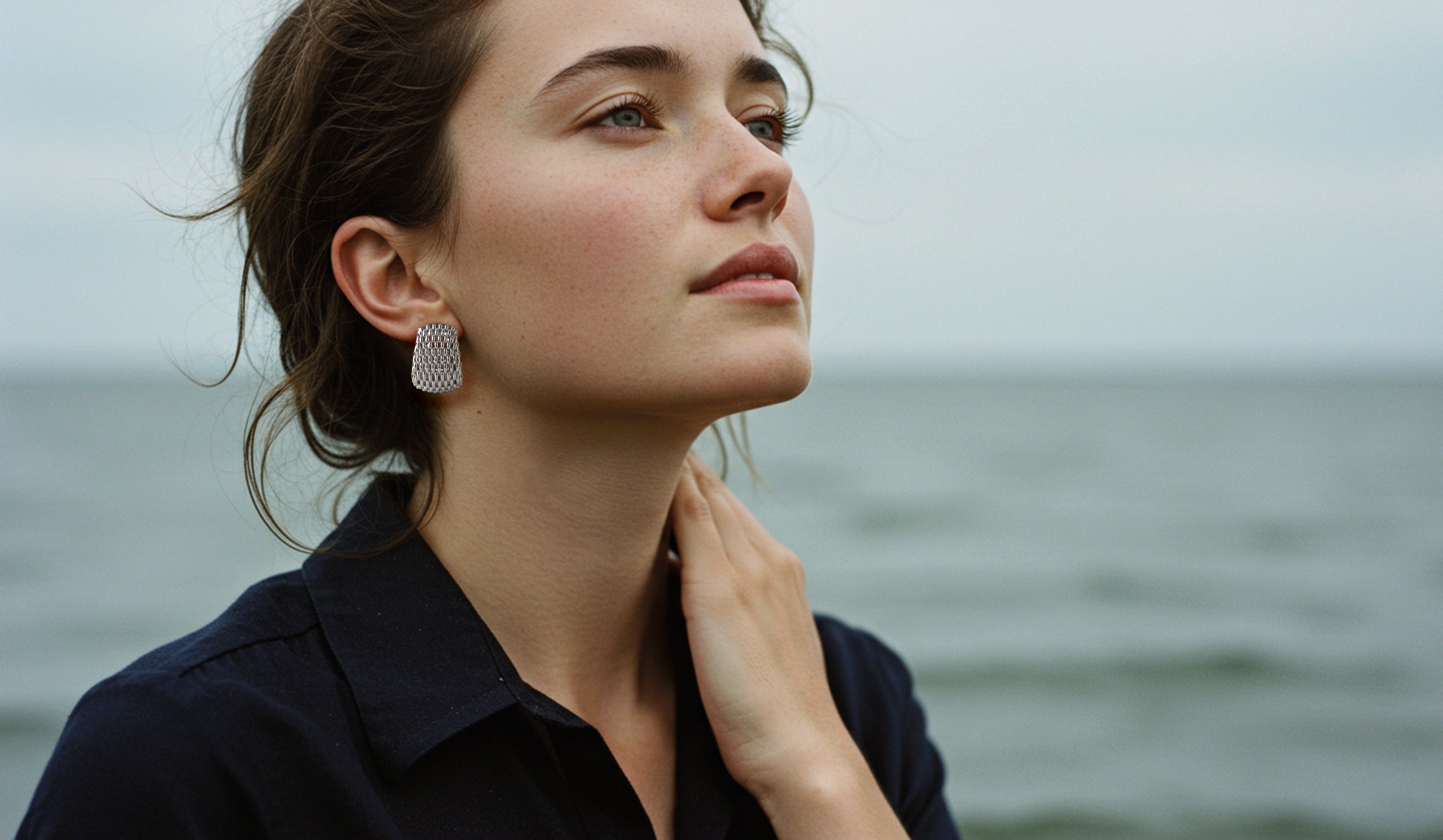 BONDED SILVER EARRINGS