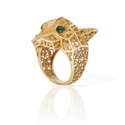 ANACHRONIZE PANTHER EMERALD RING