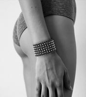 PEARL CRUSH BRACELET / BLACK RHODIUM